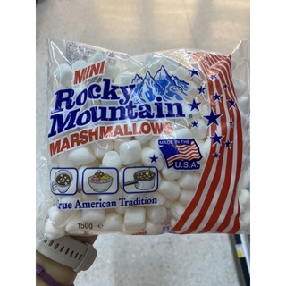 มาร์ชแมลโล รสครีม ตรา ร็อคกี้ เมาท์เทน 150 g. Rocky Mountain Mini Marshmallow ( Rocky Mountain Brand ) ร็อคกี้ เมาท์เทน มินิ มาร์ชแมลโล