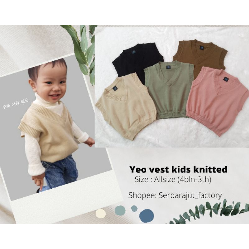 YEO VEST KIDS / เสื้อกั๊กถักเด็ก / เสื้อกั๊กเด็ก