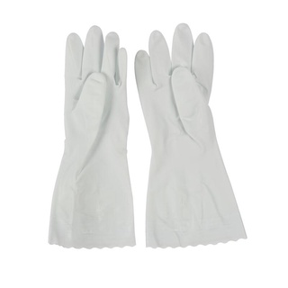 ถุงมือนิรภัย M ขาว โชวา 21SWA130 ถุงมือยาง Safety Gloves M White Showa 21SWA130