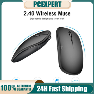 PCER◆HXSJ Wireless 2.4G Mouse Ultra-thin Silent Mouse Portable and Sleek Mice Rechargeable Mouse 10m/33ft Wireless Trans