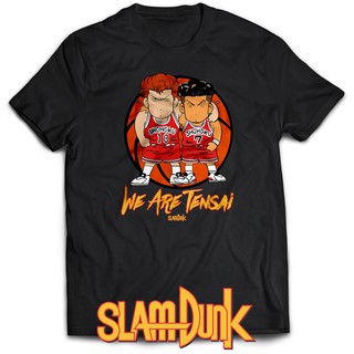 GILDAN เสื้อยืดแขนสั้นลําลอง ผ้าฝ้าย 100% พิมพ์ลายกราฟฟิค Slam Dunk We Are Tensai พรีเมี่ยม