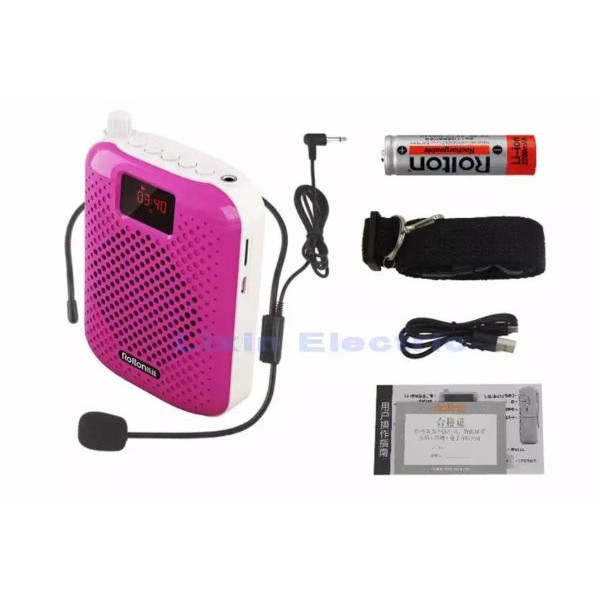 Rolton K500 5W ไมค์ช่วยสอน ลำโพงพกพา Bluetooth ไมค์ลอย โทรโข่ง เครื่องขยายเสียง ไกด์ มัคคุเทศก์ jQGG