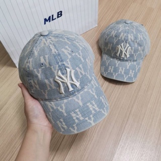 (พร้อมส่ง)*New*MLB MONOGRAM DENIM BALL CAP NEW YORK YANKEES