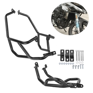 Ultrasupplier Motorcycle Upper Lower Crash Bar Engine Guard Bumper Stunt Cage Frame Protector for Benelli TRK 251 BJ250 TRK251 2018 2019 2020