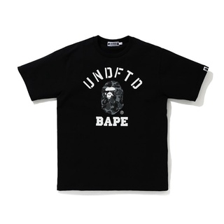 มาใหม่ล่าสุดReady Stock Original BAPE Ape AAPE 100% ผ้าฝ้ายบริสุทธิ์แขนสั้นเสื้อยืดกีฬาสไตล์คอกลมเสื้อยืดนุ่มขายดีผู้ชาย