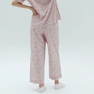 ชุดนอน sliptosleep - Pink Camomile Pants Set