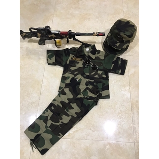 NNandNN Shop 8 0008 ชุดเวสท์ 2 ท่อน หญิง ลายพราง.บก อ่อน