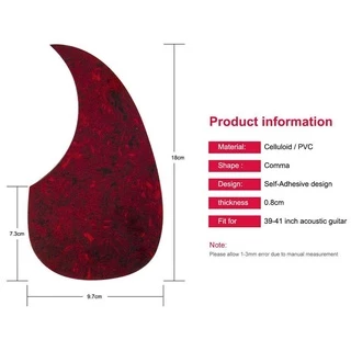 TAMAYO Guitar Pickguard การ์ดปิ๊กรูปทรง Comma คุณภาพสูงยอดนิยม