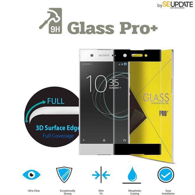 ฟิล์มกระจก  แบบเต็มจอลงโค้ง GLASS PRO+ 3D Tempered Glass สำหรับ Xperia XA1 Plus