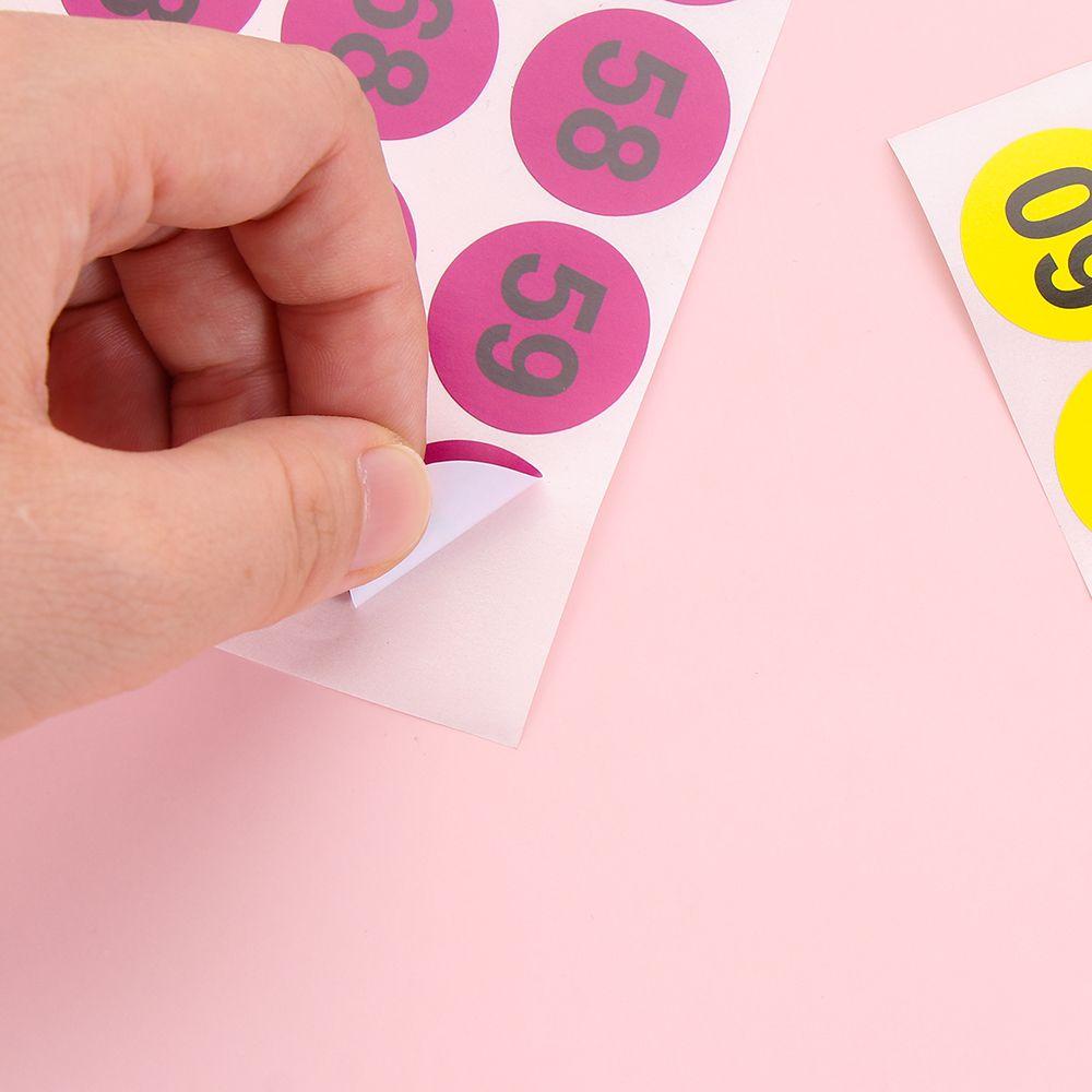 TOP 10 Sheet Art Number Sticker Handmade Sealing Stickers Digital Label ...