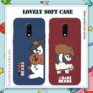 เคสมือถือ ลายหมี แบบนิ่ม สไตล์แฟชั่น สำหรับ One Plus 8 7T 7 6T 6 Pro 7Pro 7T Pro