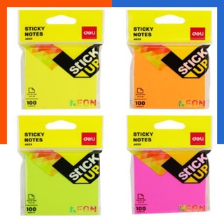 กระดาษโน๊ตกาว Deli Sticky Notes 3*3นิ้ว 100 แผ่น กระดาษโน็ต สีล้วน พร้อมส่ง มีเก็บปลายทาง US.Station