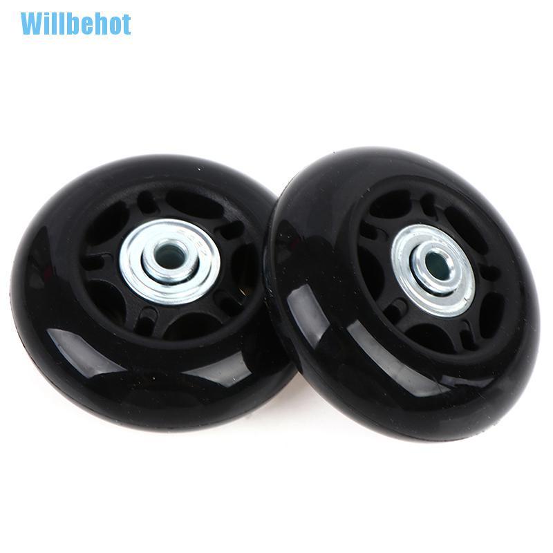 (Willbehot) อะไหล่ซ่อมแซมล้อกระเป๋าเดินทาง 68 มม. 2 ชุด