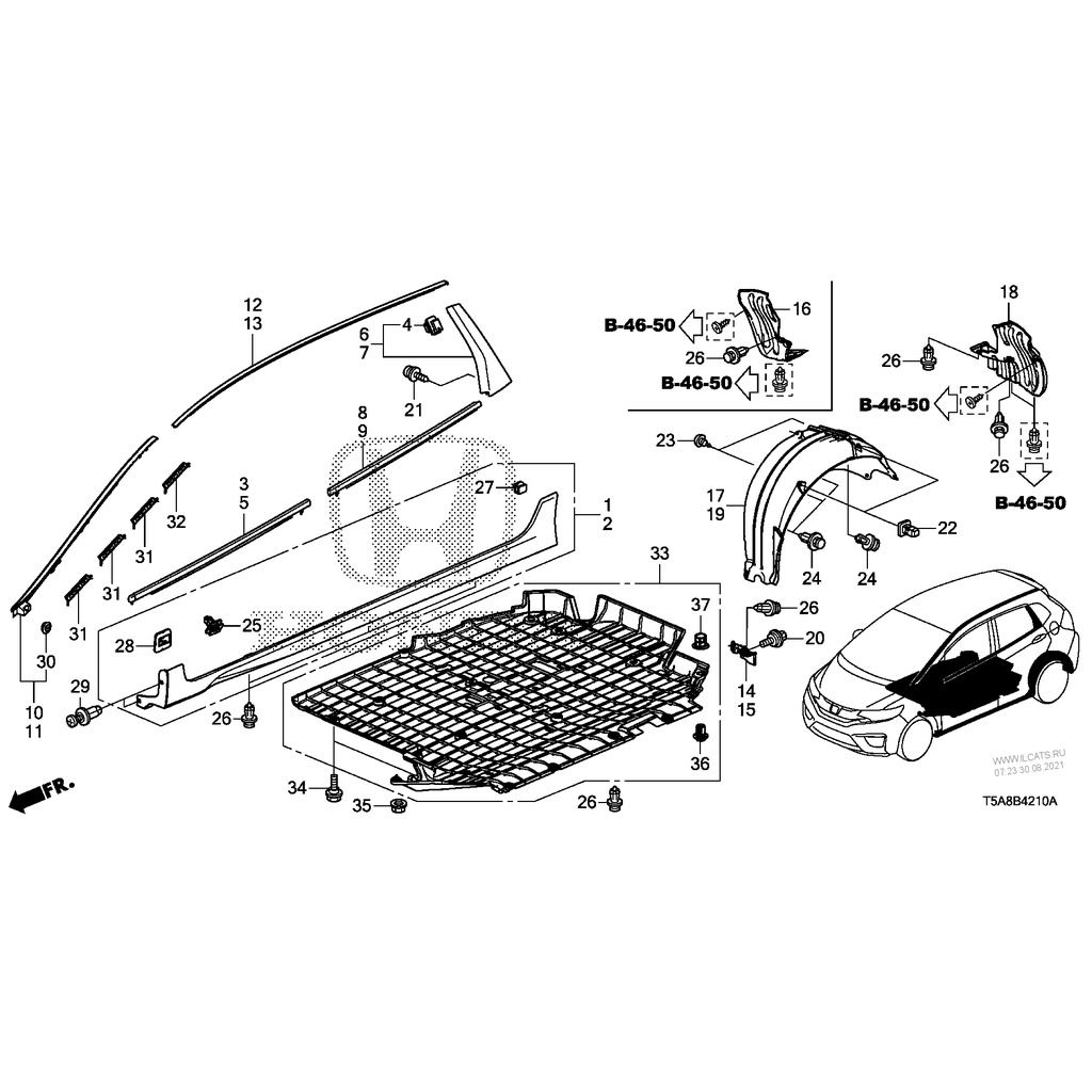 ????????????????? ???? Honda Jazz 2015 (72410-T5H-H01/72450-T5H-H01 ...