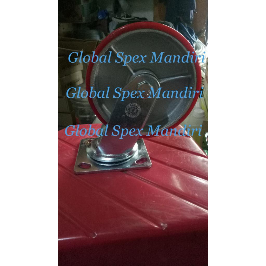 ROHA PU TROLLEY WHEELS / DISPLAY WHEELS 6" DEAD BRICKS WHEEL LOAD 280 กก.