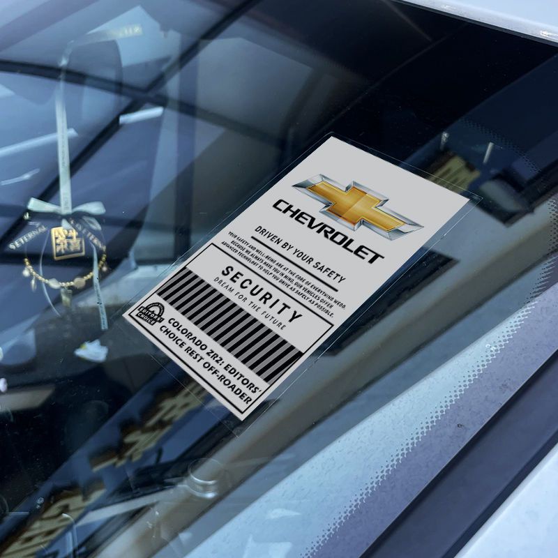 สติกเกอร์ติดกระจกหน้ารถยนต์ ไฟฟ้าสถิตย์ สําหรับ Chevrolet Onix Cruze S10 Omega Prisma Celta Astra Sonic Aveo Spark Trax Cavailier Colorado Captiva Spin