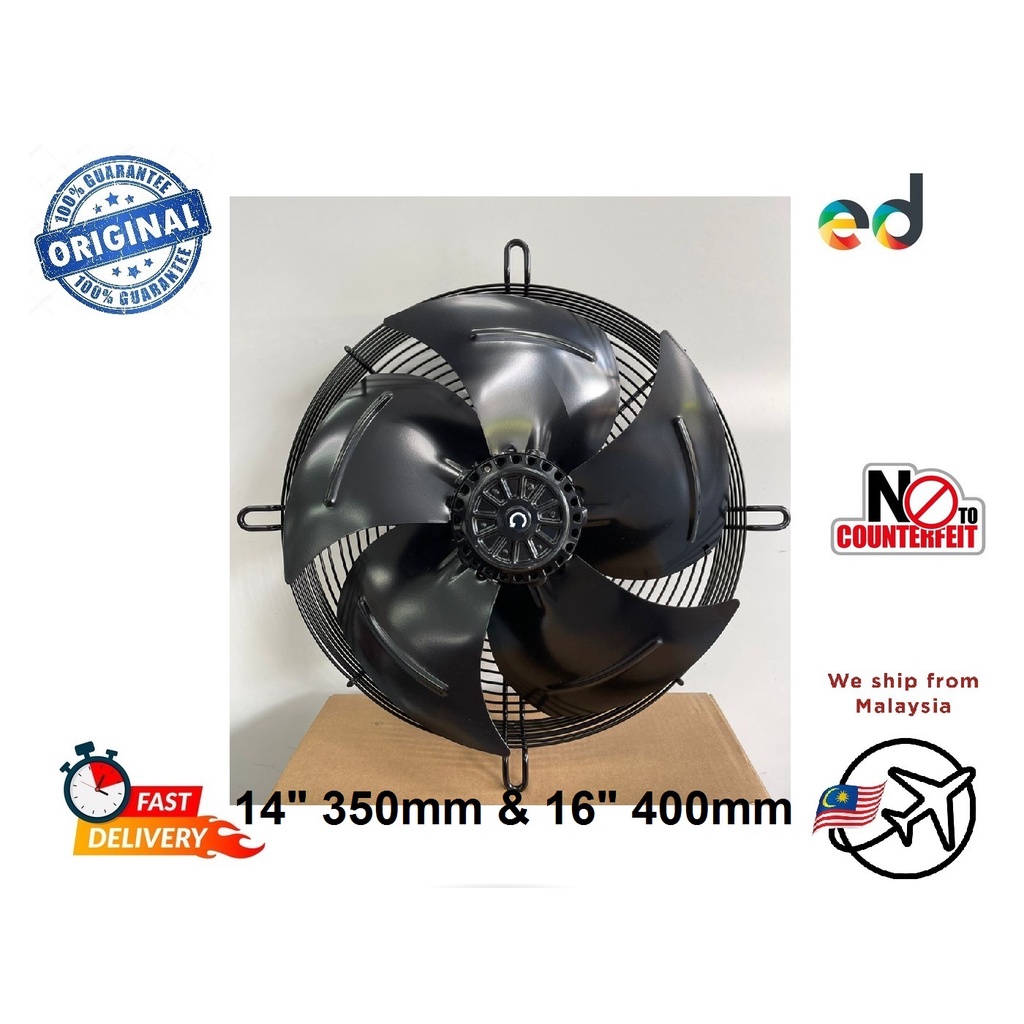 14" & 16" WEIGUANG AXIAL FAN MOTOR YWF4E-350S YWF4E-400S SUCTION CONDENSER FAN/BLOWER ชุดพัดลม