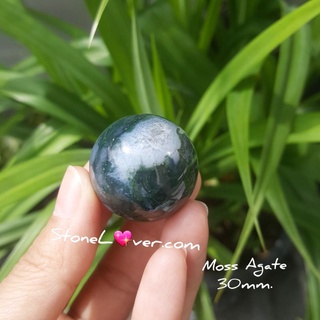 #หินทรงกลม#MossAgate
 #มอสอาเกต