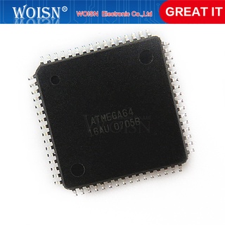 วงจรรวม ATMEGA64-16AU ATMEGA64 16AU TQFP-64 8BIT 64KB 1 ชิ้นต่อล็อต