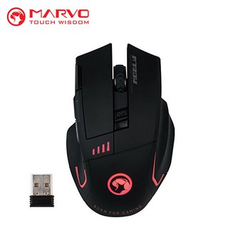 Marvo 8D 2.4Ghz wireless Backlighted Mouse เมาส์ไร้สาย เกมมิ่ง รุ่น M720W