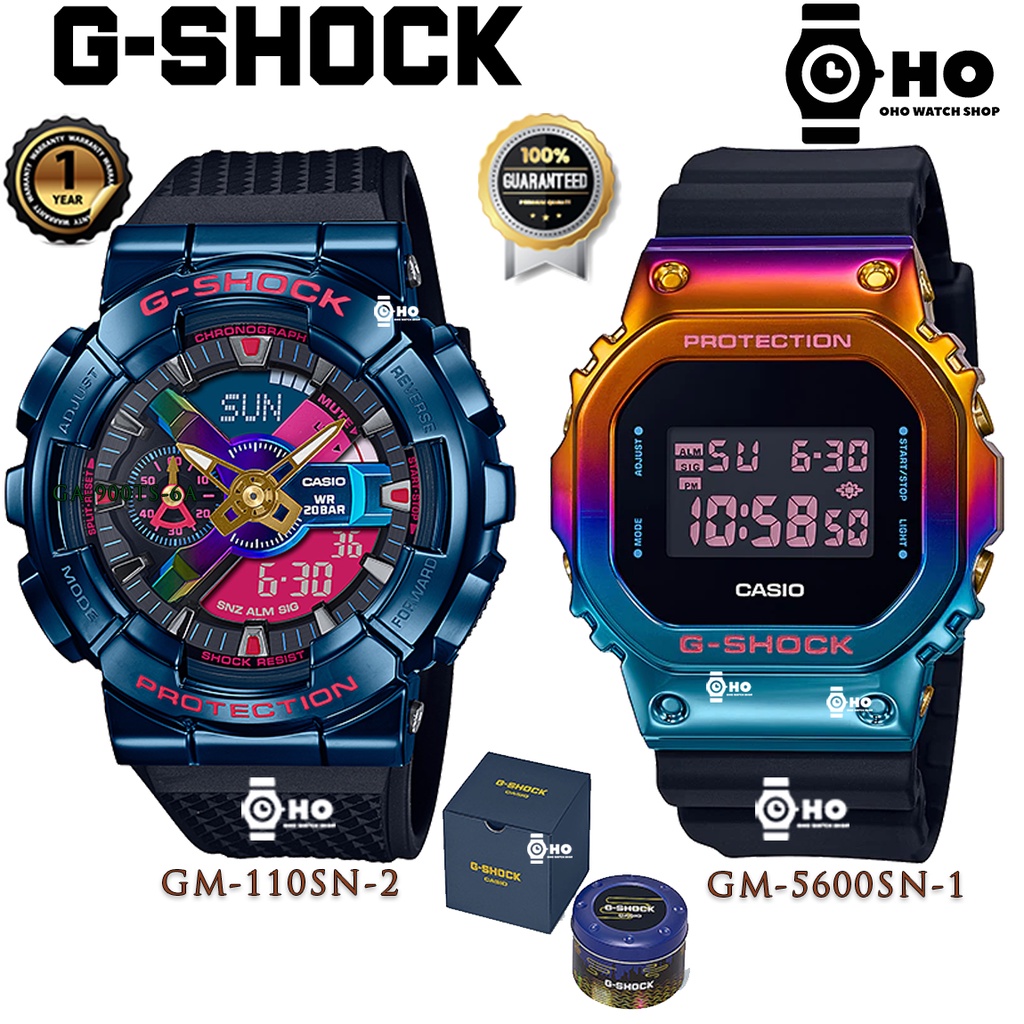 CASIO G-SHOCK LIMITED EDITION GM-110SN-2,GM-5600SN-2,GM-5600SN-1 นาฬิกาข้อมือ ของแท้ รับประกัน1ปี