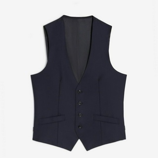 SUIT SELECT Skinny Shiny Vest (Navy)