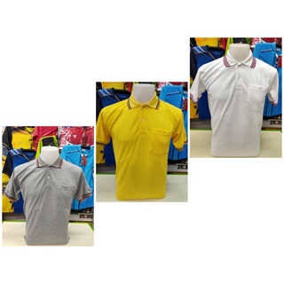 เสื้อปก เสื้อคอปกขลิบแขนรัด เสื้อโปโล POLO เย็บทับวงแขน+ผ่าชาย