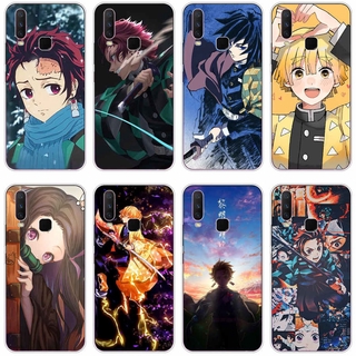 สำหรับ Vivo y20 y12 y15 2020 y83 y95 y11 2019 เคสโทรศัพท์ซิลิโคน TPU อ่อน ลาย Demon Slayer