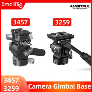 Smallrig หัวถ่ายวิดีโอ น้ําหนักเบา 360° ลูกหมุน พร้อมที่จับ น้ําหนักเบา ปรับได้ แบบพกพา 3457 3259