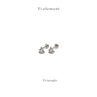 Ti element Triangle จิวหู จิวสแตนเลส