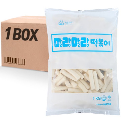 (BOX) Blue (1Box*8Pack) 떡안애밀떡 TTEOKANAE Wheat Tteokb แป้งต๊อกแป้งสาลีเกาหลี free=กล่องโฟม+ice 1ลัง ต่อ 1คำสั่งซื้อ