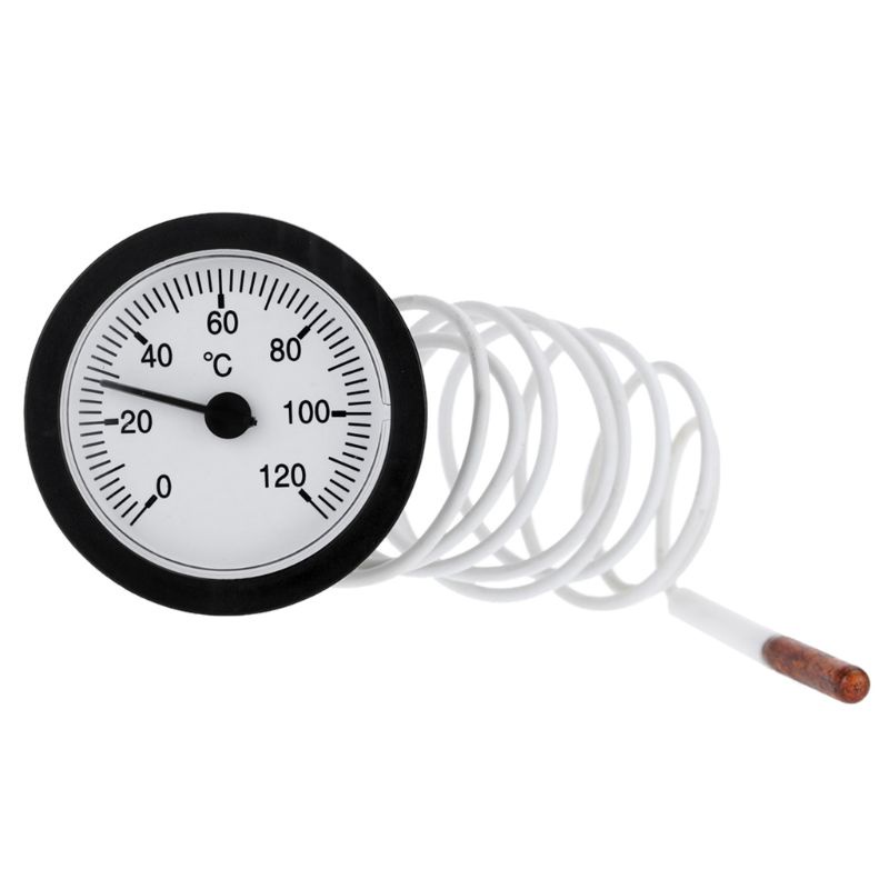 WIN Dial Capillary Temperature Gauge 0-120°น้ํามันน้ํา C พร้อมเซนเซอร์ 1 ม
