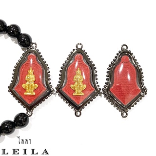 Leila Amulets ท้าวเวสสุวรรณ รุ่นรับขวัญศิษย์ เนื้อจูซา (พร้อมกำไลหินฟรีตามรูป)