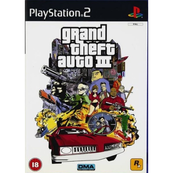 แผ่นเกมสPs2 - GTA 3 III เกมส์ขโมยรถยอดฮิต แผ่นไรท์คุณภาพ เก็บปลายทางได้