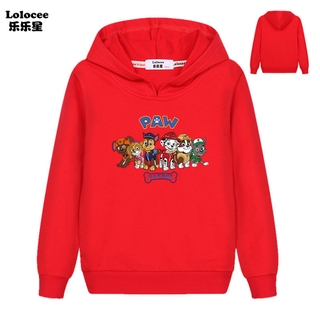 เด็กวัยหัดเดิน Paw Patrol ตัวละคร Hoodies Kids Cute Dog Print Pullover ...