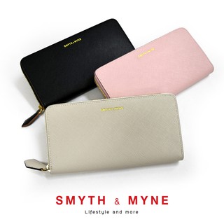 SMYTH&amp;MYNE กระเป๋าสตางค์​หนังแท้แบบซิปรอบ : SWIFT COLLECTION