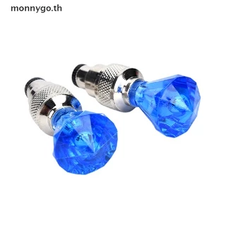 monnygo 2x LED รถจักรยานยนต์ขี่จักรยานจักรยานล้อยางวาล์วกระพริบไฟรถโคมไฟ