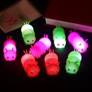 ของเล่นนุ่มนิ่ม บีบได้ มีไฟ led หมีนิ่ม หนอนนิ่ม เม่นน้อยนุ่มนิ่ม ของเล่นเด็กนุ่มนิ่ม ตุ๊กตานุ่มนิ่มมีไฟ led