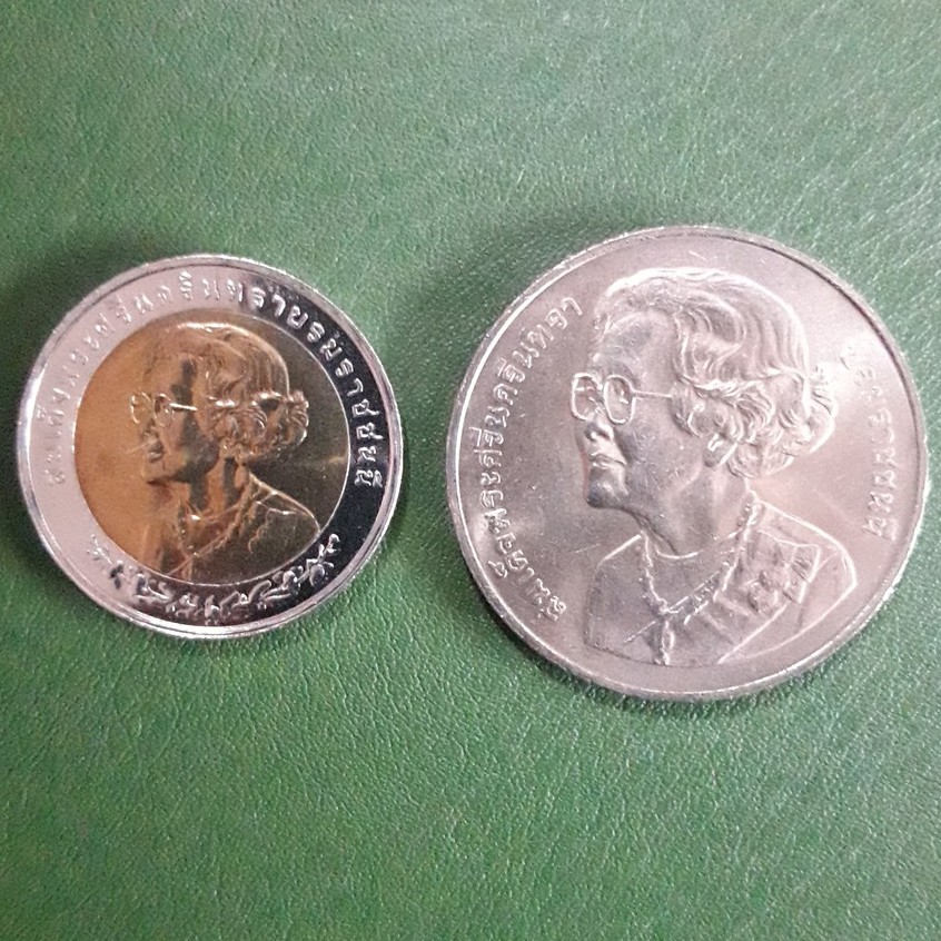 แพ็คคู่ เหรียญ 10 บาท -20 บาท ที่ระลึก 100 ปี สมเด็จย่า ไม่ผ่านใช้ UNC พร้อมตลับทุกเหรียญ เหรียญสะสม เหรียญที่ระลึก