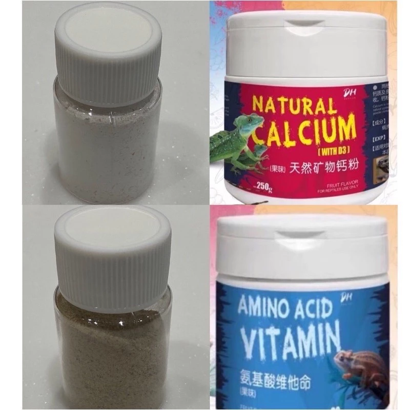 DH Calcium วิตามิน แคลเซียม D3 ขนาดทดลอง 10 กรัม สำหรับเต่าบก อีกัวน่า กิ้งก่า คาเมเลียน