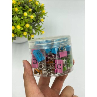 Deli No.8487 คลิปหนีบกระดาษสีสันสดใส รูปยิ้มน่ารักๆ 19mm. 3/4"