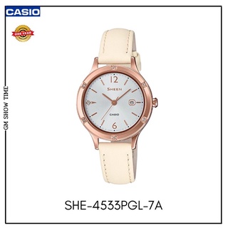 SHEEN CASIO รุ่น SHE-4533PGL-7Aของแท้100%พร้อมกล่องพร้อมใบรับประกัน รับประกันตัวเครื่อง1ป๊