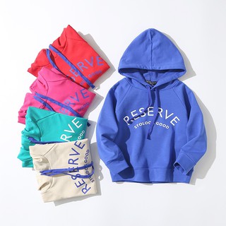 เสื้อกันหนาวเด็กฮูด 5 สี สำหรับเด็กผู้หญิง-ผู้ชาย (Size 130-140) เด็กสูง 115 - 125 ซม. เนื้อผ้านิ่ม ใส่สบายไม่ร้อน