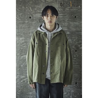 เสื้อแจ๊คเก็ต   orSlow 01-6045-76 USMC Herringbone Jacket Army Green  orSlow