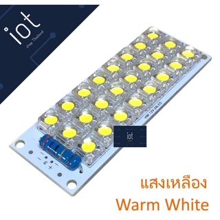 DC 12V 24-LED Super Bright Warm White LED แสงเหลือง