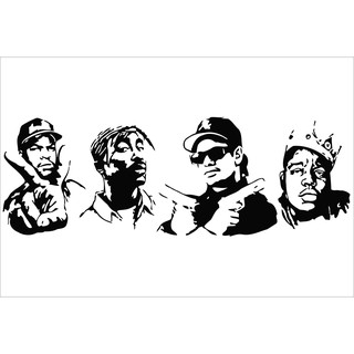 โปสเตอร์ บิกกี สมอล Biggie Smalls The Notorious B.I.G. แร็ปเปอร์ Rapper Hiphop Hip hop ฮิปฮอป Music Poster ตกแต่งบ้าน