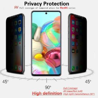 XiaoMi RedMi Note 9s Pro Max 8 Pro 7 Pro 6 Pro K30 Pro K20 Pro ตัวปกป้องหน้าจอความเป็นส่วนตัวของกระจกนิรภัยแบบเต็มปก