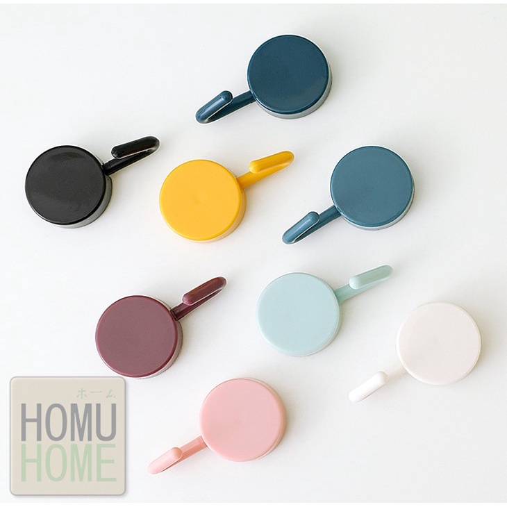 HOMUHOME【ถูกที่สุด】ตะขอติดผนัง 1 แพ็ค 10 ชิ้น ตะขอไม่ต้องเจาะผนัง ตะขอ ติดผนัง ตะขอแขวน ไม่ต้องเจาะผนัง V7 GJ