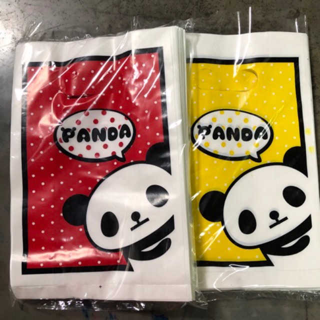 ถุงพลาสติก ถุงหูเจาะพิมพ์ลายน่ารัก เลือกลายได้ ลายเยอะมากมากกว่า30ลาย