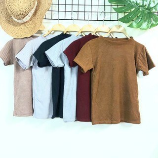 เสื้อไหมพรมแขนสั้น รอบอก 28"-34"